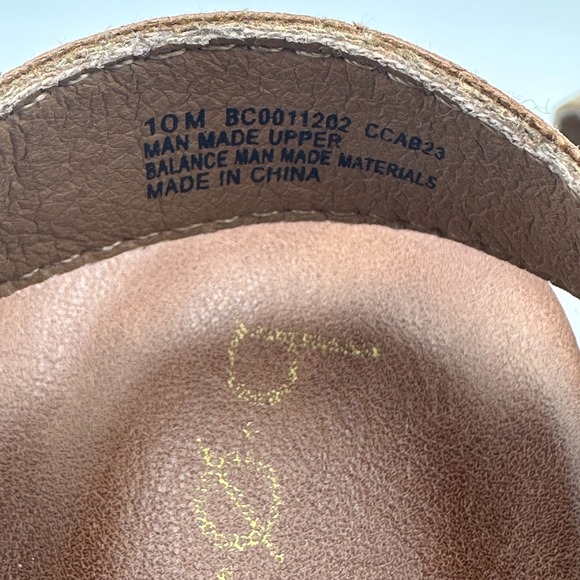 b.o.c. by Born Natasha Boho Hippie Tan Platform Clogs Faux Leather Womens 10M - Picture 6 of 12